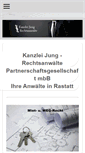 Mobile Screenshot of kanzlei-jung.de